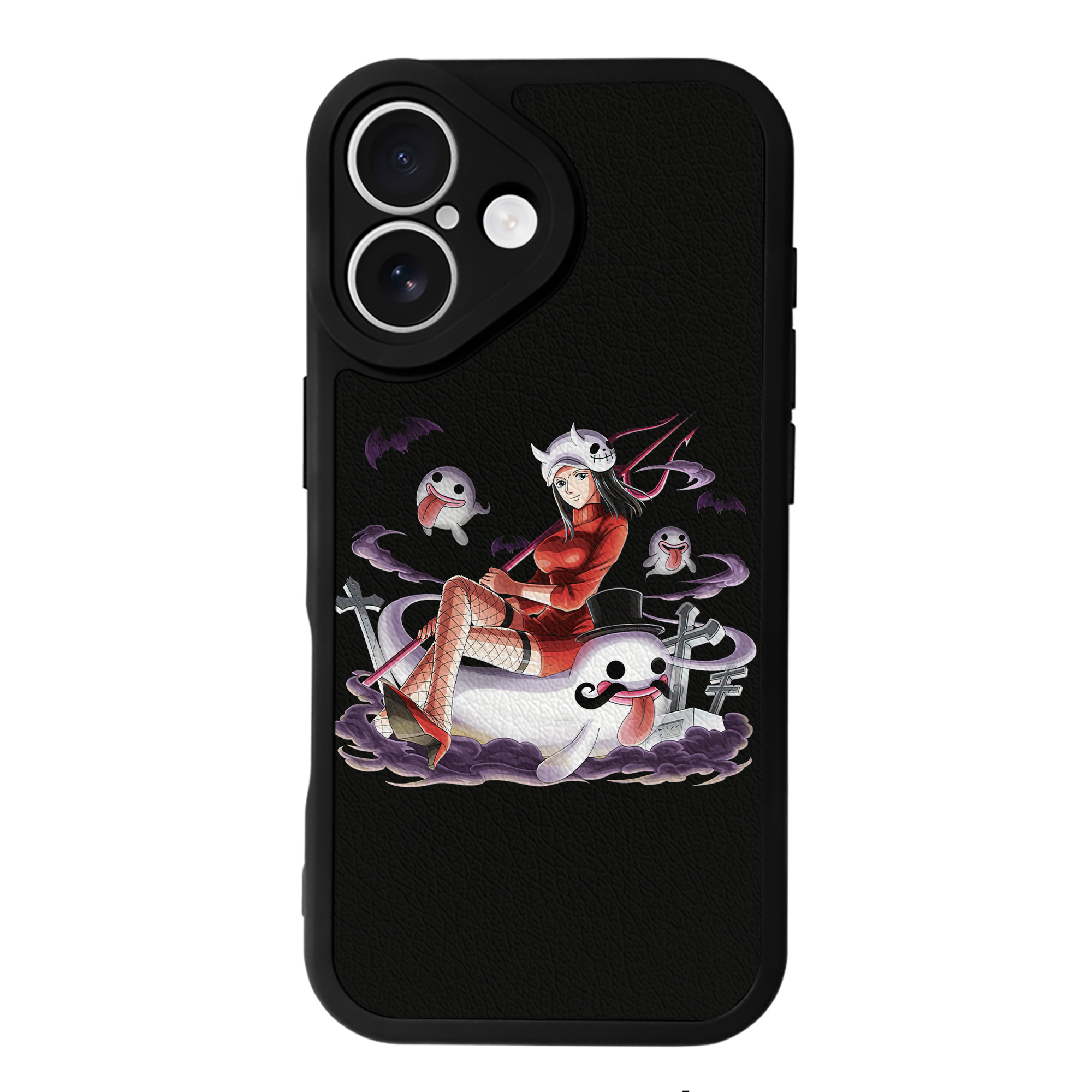 （画像用） ワンピース ニコ・ロビン ONE PIECE Nico Robin 【iPhone 16シリーズ対応】シリコンスマホケース（レザー調） 材質：シリコン